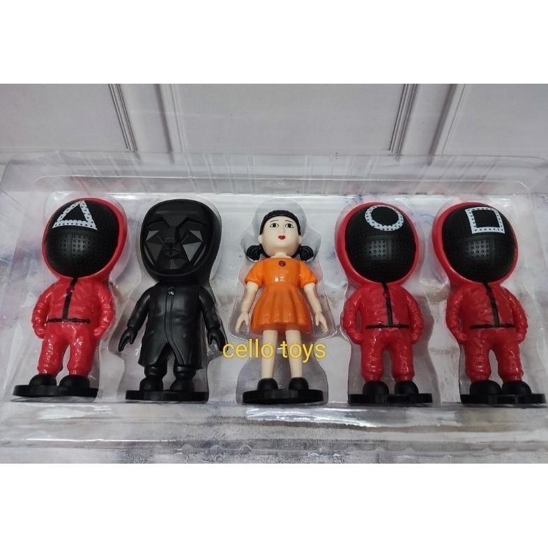 Mainan Robot Figure Squid Game Isi 5 Pcs