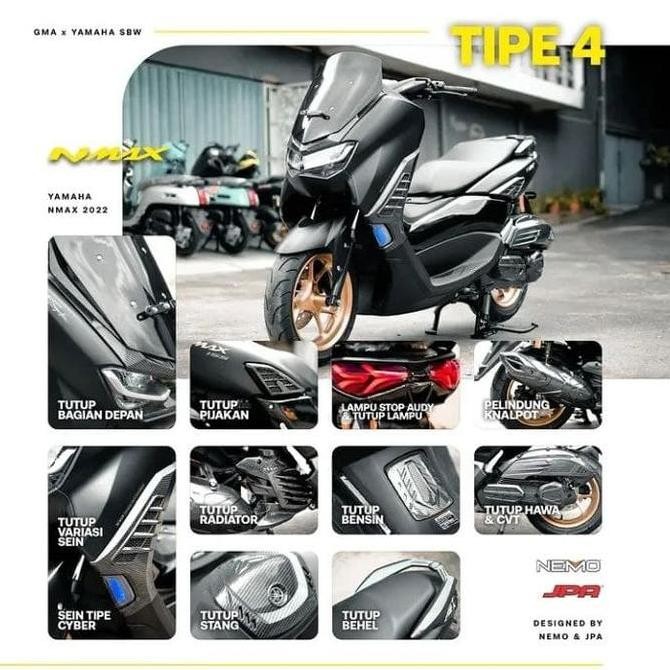 PAKET CARBON NEMO ALL NEW NMAX 2020 2021 AKSESORIS MOTOR NEW NMAX 2020 New Carbon