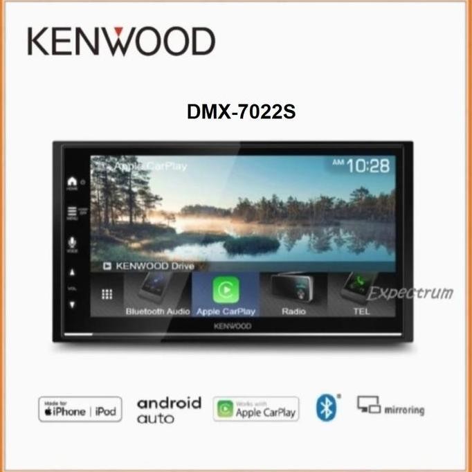 KENWOOD DMX-7022S HEADUNIT DOUBLE DIN TAPE AUDIO DMX7022S UNIVERSAL ORIGINAL DAN TERPERCAYA