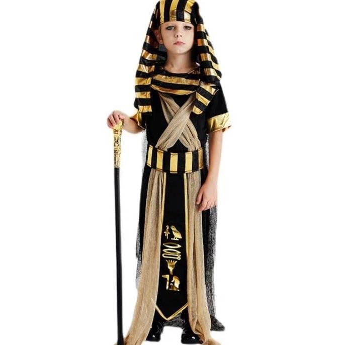TERLARIS EGYPT PHARAOH Costume Kostum Anak Firaun MESIR Raja Mesir Kostum Halloween