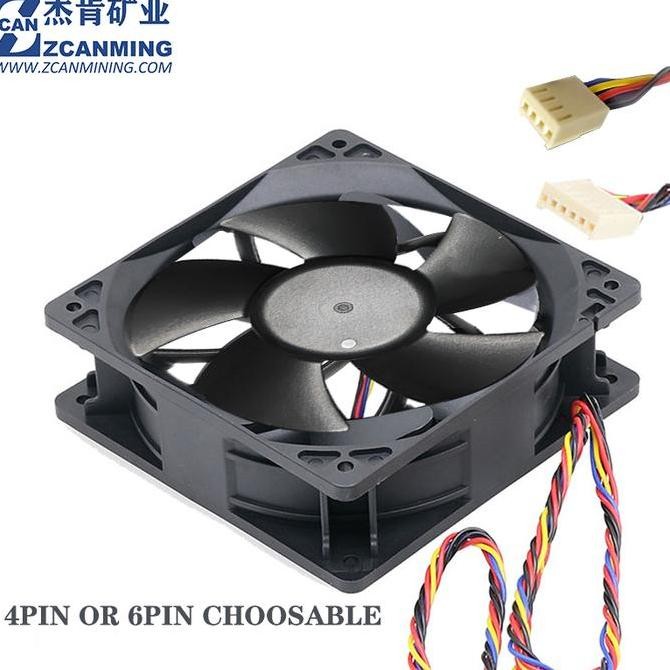 Cooler Master DF1203812B2FN DC12V 4.5A Miner Cooling Fan 6500-7000RPM for Antminer S19 S19pro L7 D7 