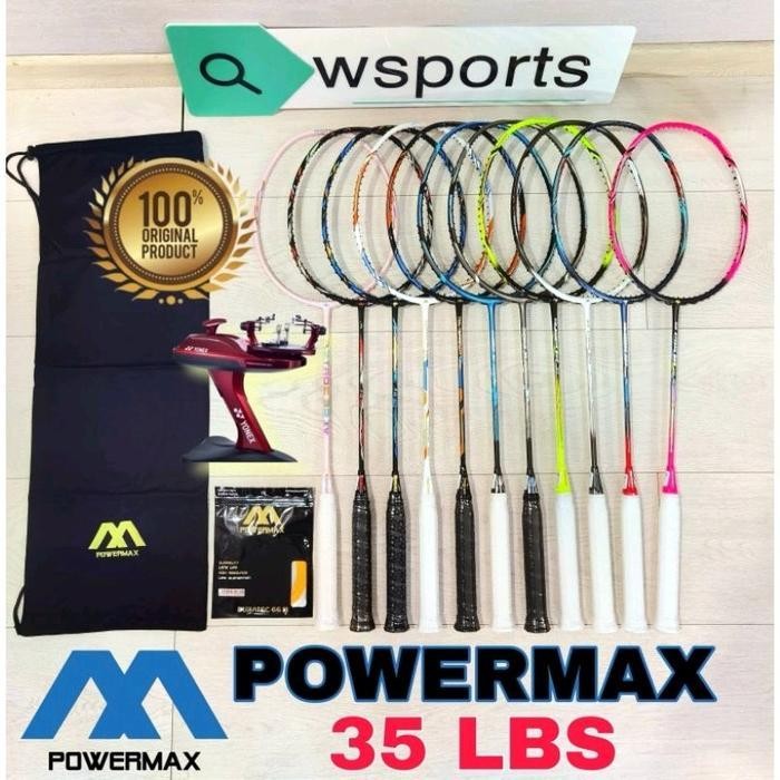 RPS Raket Badminton Powermax 35LBS Furious 50 Aztroz 99 M99 YT Power Speed Rally Control EVO 10 Tect