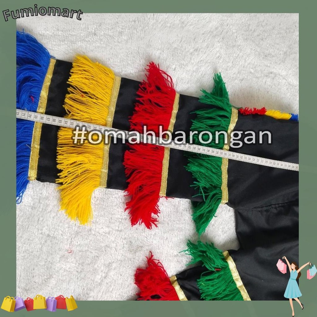 Celana Dan Embong Barongan Anak Warna Pelangi SD Baru