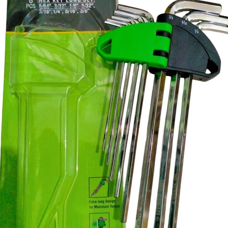 Produk Tekiro Kunci L Inci Set Metrik Panjang 8Pcs Kunci L Inchi 38 564 8 Pcs