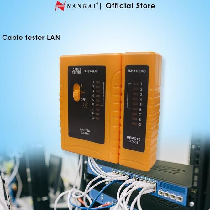 Tester Kabel Lan / Telfon Rj 45 & Rj 11 Nankai Kualitas Terbaik Harga Termurah