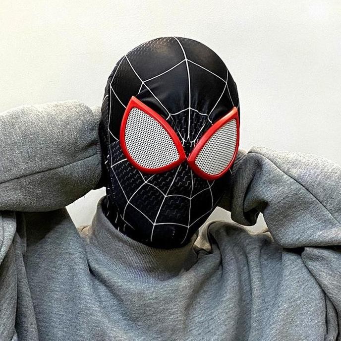Spiderman Cosplay Mask untuk Anak -anak Dewasa Spiderman Superhero Halloween Costume [terbaik]
