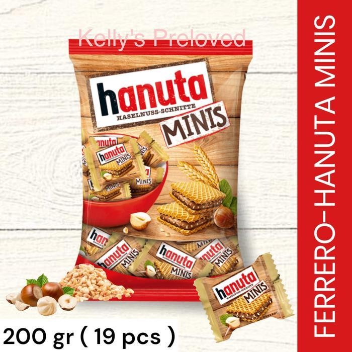 

Ferrero Hanuta Minis 200 Gr | Biscuit Chocolate Hazelnut Wafer