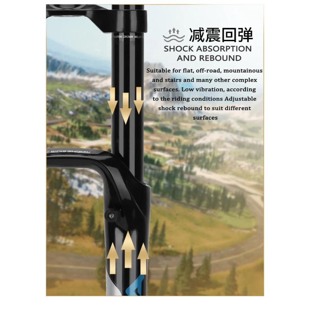 Premium Fork Dh 26 Zoom Downhill  Neo 680 Ta Travel 180Mm Garpu Sepeda Double Crown Dow Nhill Oversi