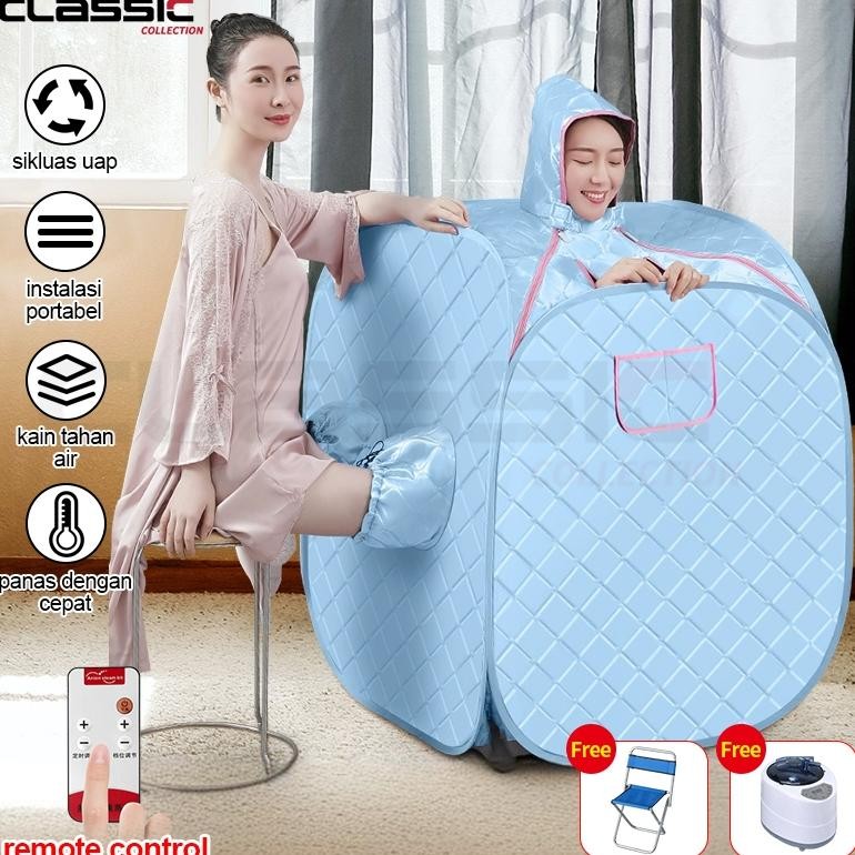 kotak sauna / Portable Steam Sauna Alat Pelangsing Tubuh / Alat Spa /Alat Mandi Uap