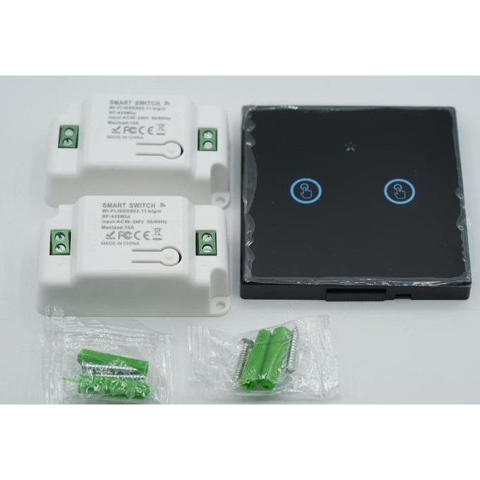 Promo SMATRUL Saklar Wifi Remote Control 2 Smart Switch Light Google Home COD