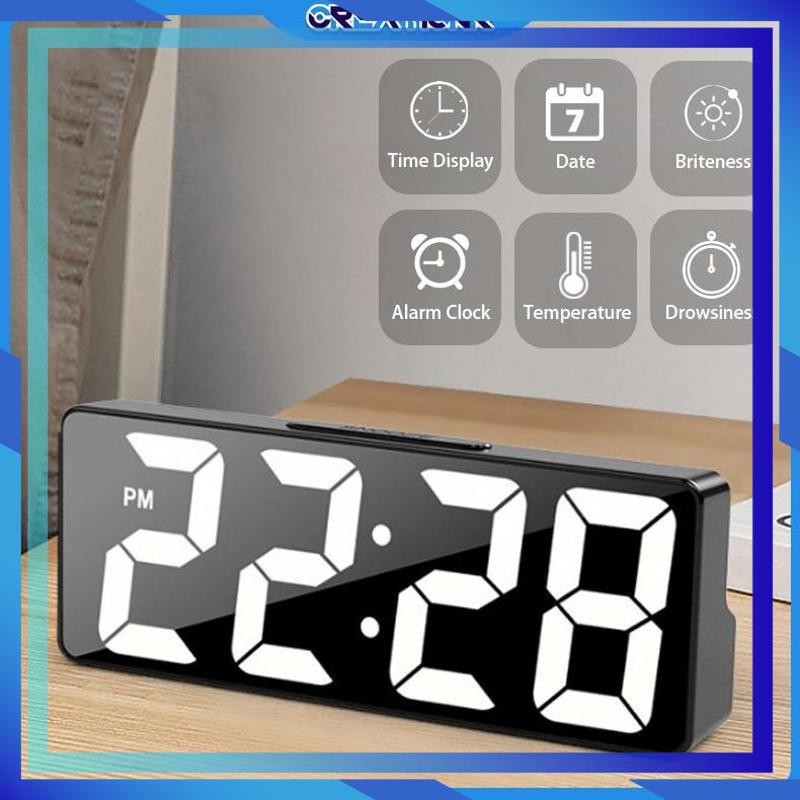 Termurah Jam Meja Digital/jam Dinding Digital Led/jam Weker Alarm Aesthetic/jam Weker Digital Aesthe
