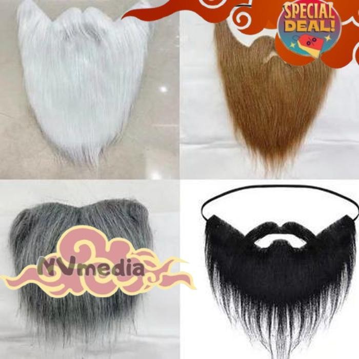 Ready Stock Hairclip Jenggot Palsu /Jenggot Imitasi Palsu /Kumis Palsu Jenggot /Jenggot Palsu Brewok