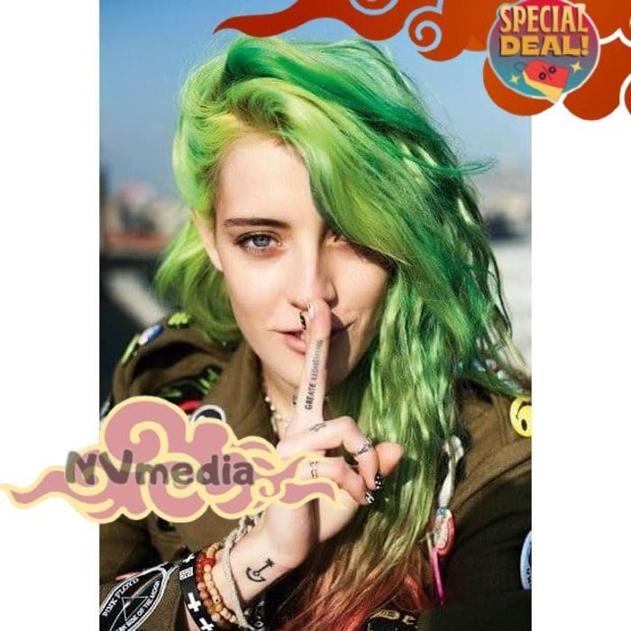 Terbaik Colore Fresco Joker  Cat Rambut Hijau Neon Bahan Dasar Air Tanpa Tambahan Developer