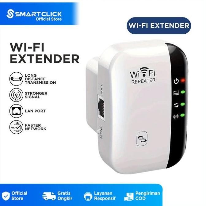 NEW - Wifi Extender Wireless Jarak Jauh LAN Port Penguat Repeater Signal