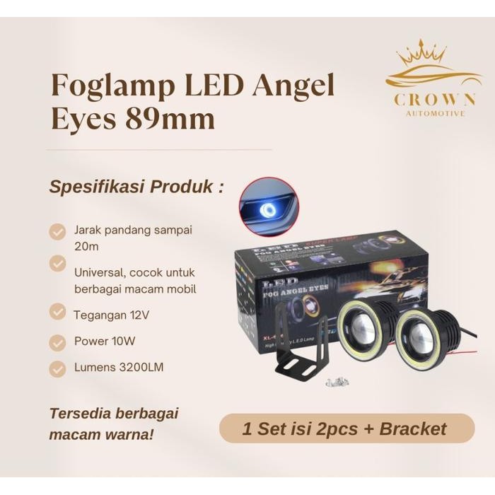 NZG Foglamp Angel Eyes Mobil 89mm / LED Foglamp Angel Eyes Universal
