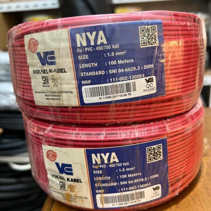 Kabel NYA 1,5mm Voksel 100m