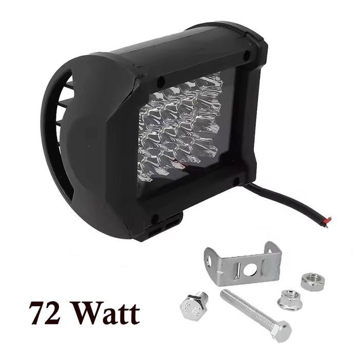 NZG Lampu Sorot Kabut Mobil Anti Air 72W 24 Mata LED Putih Waterproof Car Truck Foglamp Set Baut