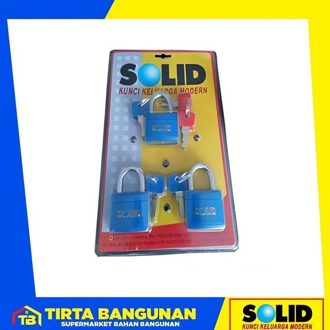 TERLARIS - SOLID TOP PADLOCK SL 7806 P MK KUNCI GEMBOK PCS DENGAN ANAK KUNCI DAN MASTER KEY