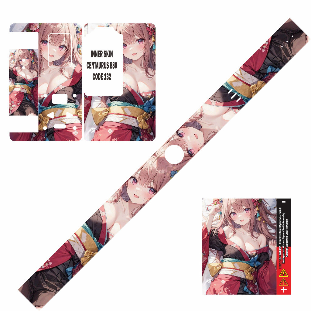 

*New Model* B80 Part2 132 Garskin Stiker Custom Case Laminasi Tebal COD