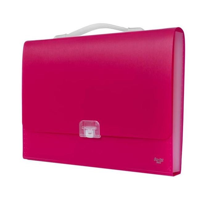 

Bantex Expanding File With Handle Folio Pink 60 9