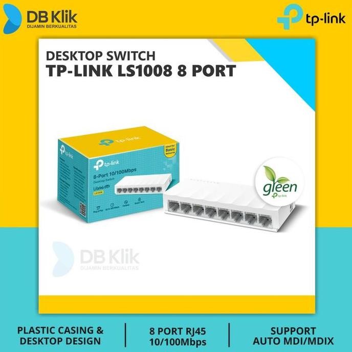 Desktop Switch TP Link LS008 8 Port 0/00Mbps - TPLink LS 008