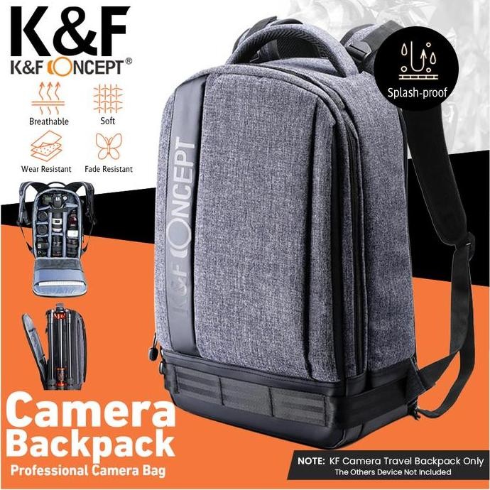 KNF Concept 20L Tas Travel Camera Backpack Photography Laptop