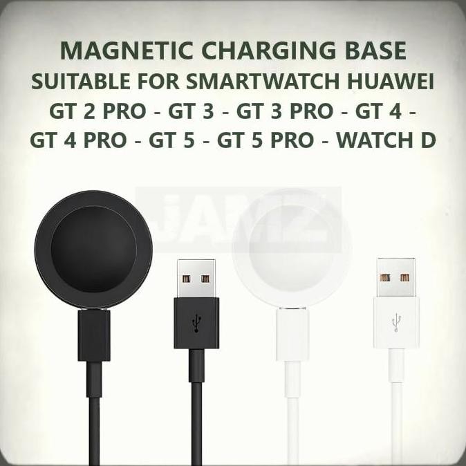 PROMO - Charging Base USB Cable Charger Cocok Untuk Smartwatch Huawei GT 2 Pro / GT Pro / GT 4 Pro /