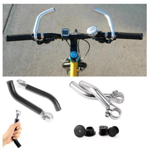 Premium Tanduk Alloy Warna Panjang Bar End Hand Grip Stang Horn Sepeda Lipat Mtb Handlebar N0 Zoom C