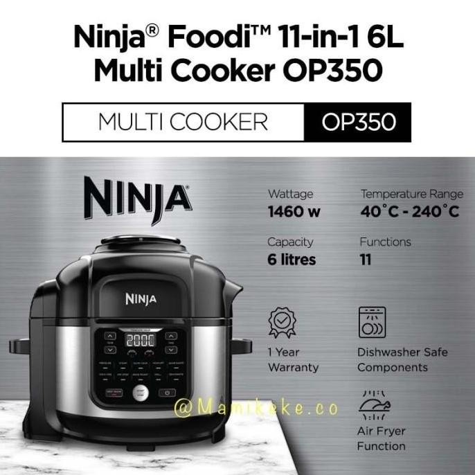NINJA Foodi OP350 Multi Cooker 6L Air Fryer Presto Slow Cooker