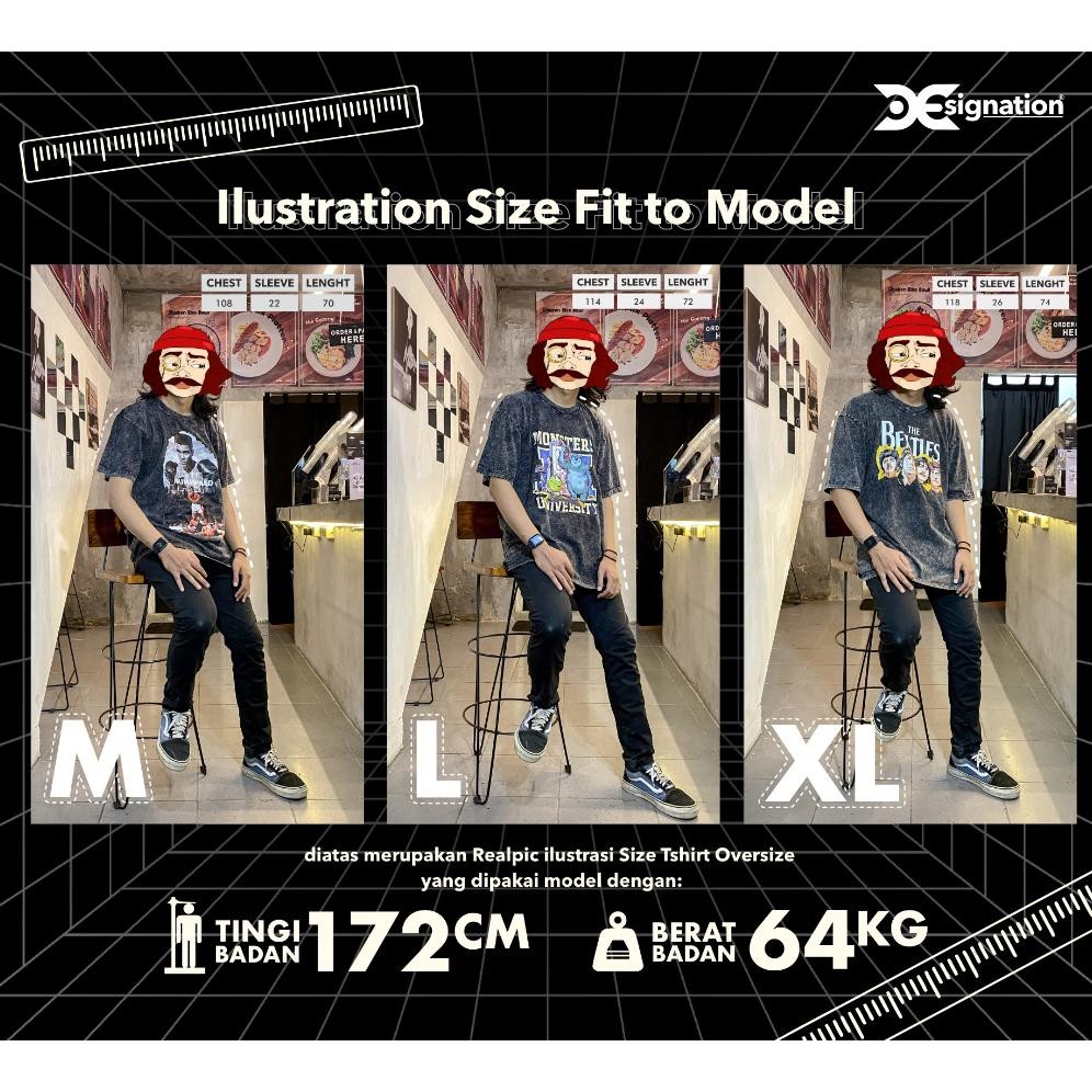 Promo Xtra Fh-46 Designation - Kaos Band Neck Deep Tour Asia Australia Stone Wash Overzise / Tshirt 