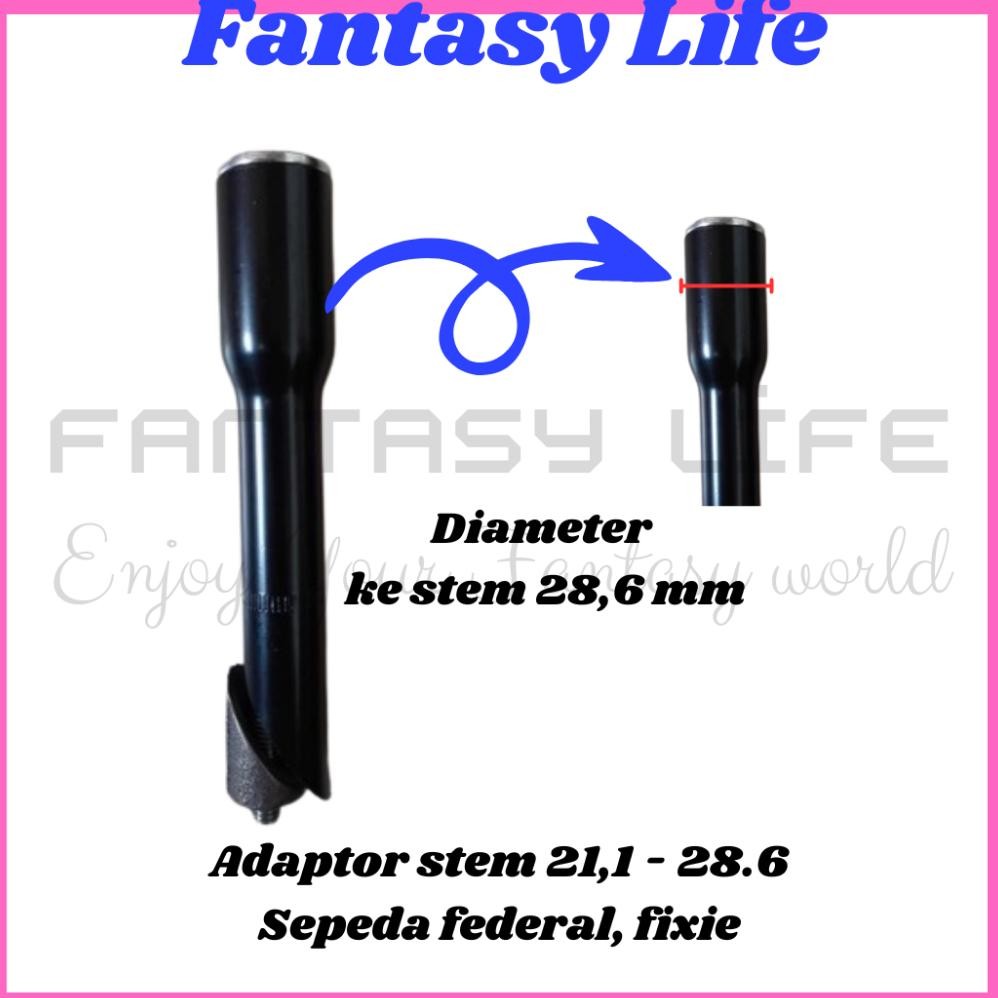 Flash Sale Ukd- Adaptor Stem Sambungan Tiang Stang Sepeda Bmx Mtb Original Wes-24