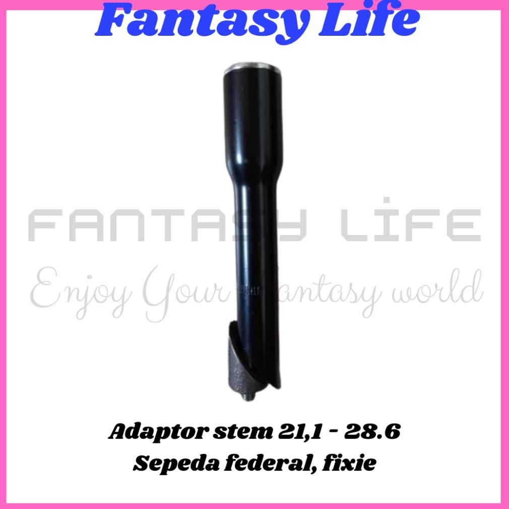 Promo Ukd- Adaptor Stem Sambungan Tiang Stang Sepeda Bmx Mtb Original Mega Sale