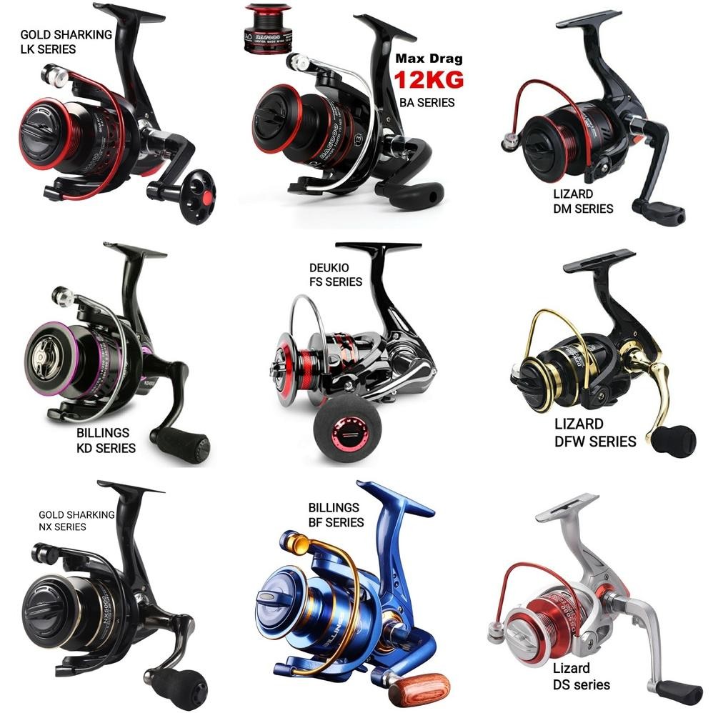 TERLARIS Reel pancing Metal spinning fishing reel murah Alat gulungan senar Pancing Rill Rell pancin