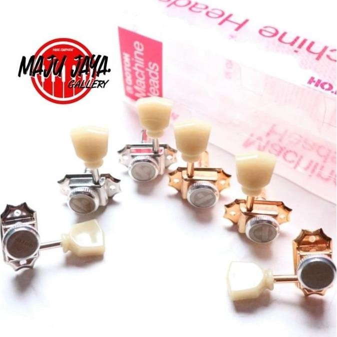 Dryer Gotoh locking tuner Gitar Elektrik SD90 MGT 3R-3L nickel gold Kualitas Jepang