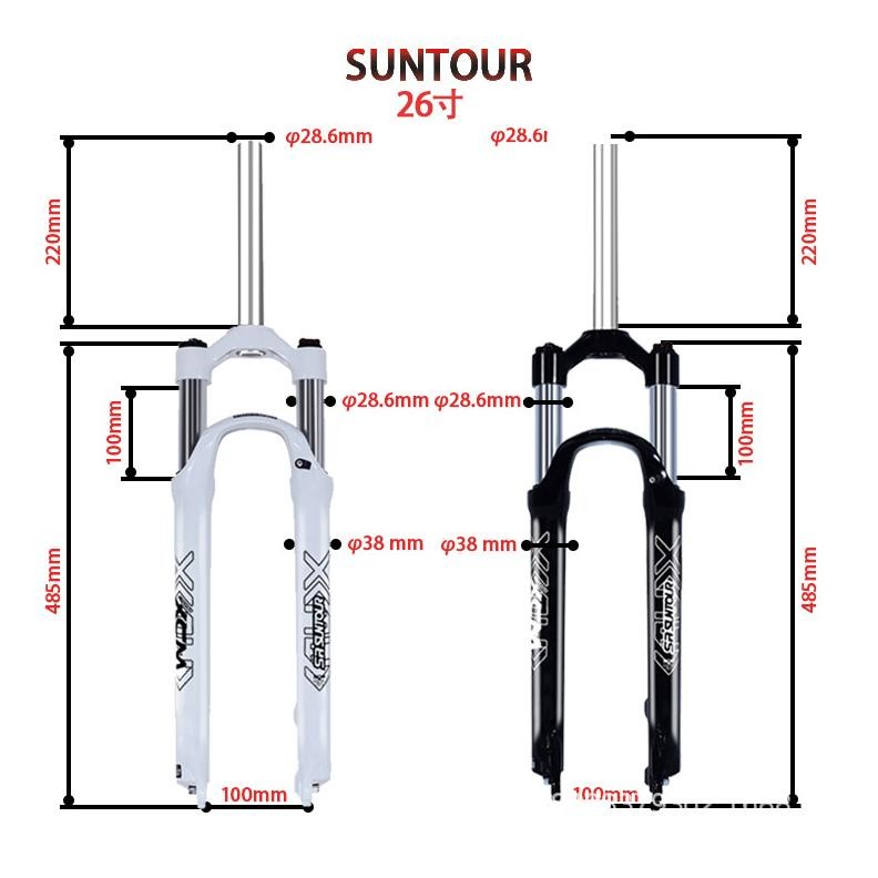 Premium Fork Suntour Xcm 26 Inch Lock Out Travel 100 Shock Depan Coil Garpu Mtb Sepeda Gunung Xc 26I