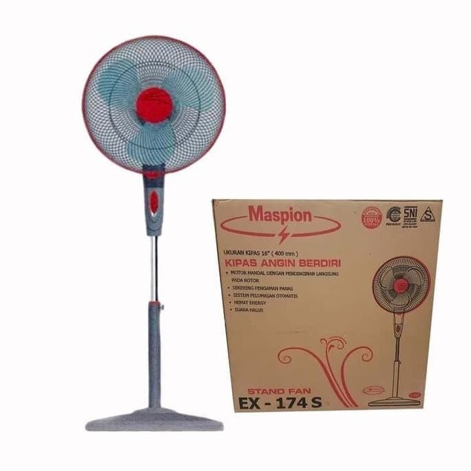 MASPION STAND FAN / KIPAS ANGIN EX174 S / EX 174 S / EX-174 S (16 INCH) GARANSI RESMI