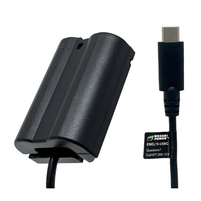 BEBAS ONGKIR - WASABI POWER Battery DUMMY for Nikon EN-EL15 EN-EL15a EN-EL15b EN-EL15c ENEL15 ENEL15