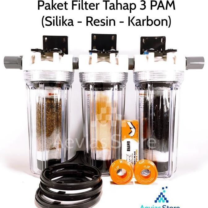 Filter Air Saringan Air PDAM PAM SUMUR Tahap 3 Tabung 10".