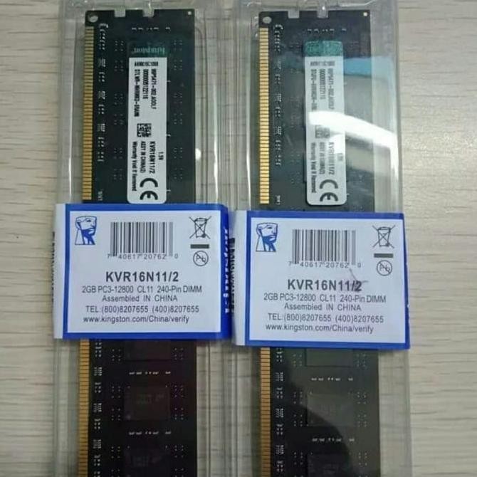 DF17 >> Ram kingston 2gb DDR3 PC3 12800 CL11 Longdimm KVR16N11/2