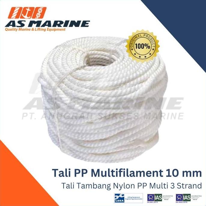

NEW - DONGYANG Tali Tambang Nilon / Nylon PP Multifilament 0 mm /8 Inch 220 Meter Strand - Roll