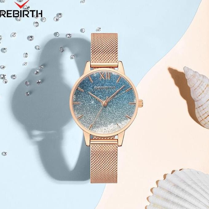 Rebirth Jam Tangan Wanita Langit Berbintang Mode Anti Air Jam Tangan Cewek