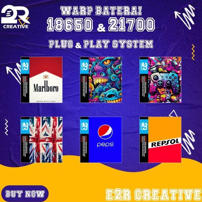 warp baterai 18650 & 21700