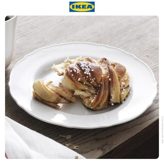 IKEA UPPLAGA Piring Kecil Putih 22cm Peralatan Makan