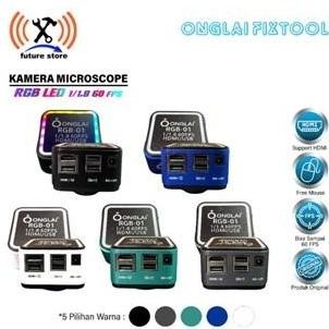 TERLARIS - ONGLAI RGB-01 KAMERA MICROSCOPE  WARNA BLACK / WHITE / GREEN / BLUE / GREY 1/1.8 60FPS OR