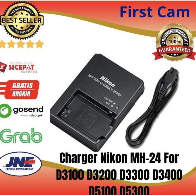 TERBARU - Charger Nikon MH-24 for ENEL 14 D3200 D3300 D5200 D5300 D5500
