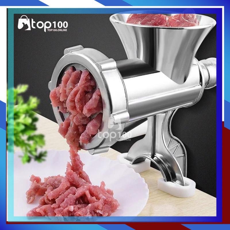 Promo Gilingan Daging Stainless Steel Penggiling Daging Gilingan Kacang Manual Aluminium Meat Mincer