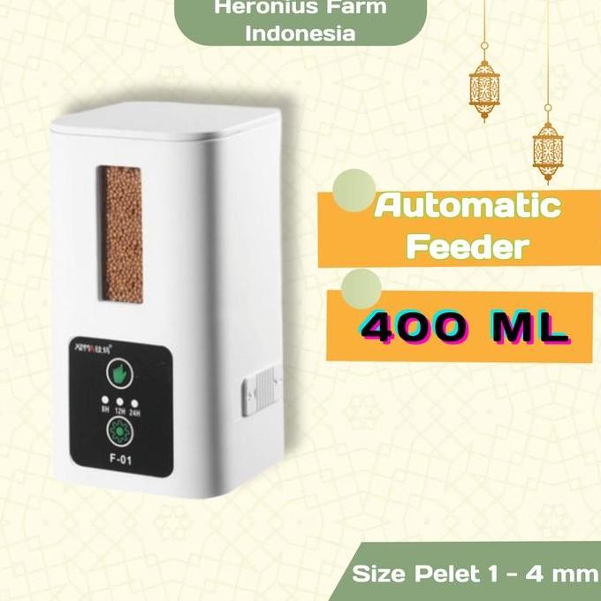 AUTOMATIC FEEDER/AKUARIUM/KOLAM IKAN/PEMBERIAN PAKAN OTOMATIS ORIGINAL DAN TERPERCAYA