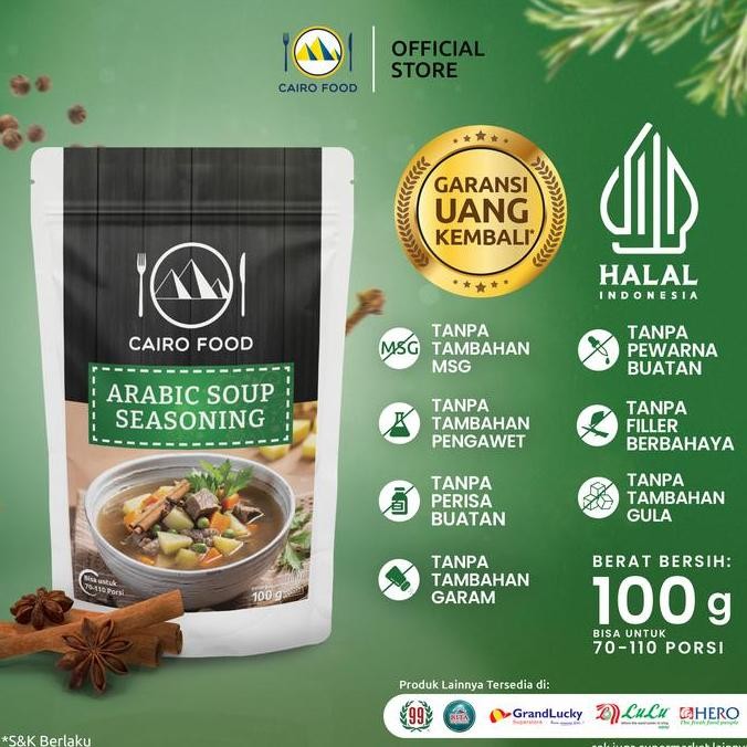 

Bumbu Sop Arab Seasoning - Cairo Food 100 Gr