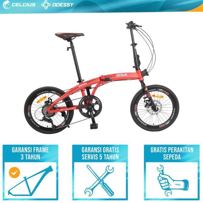 SEPEDA LIPAT ODESSY HELLIO8 - OD LP 20 55 8 SPEED