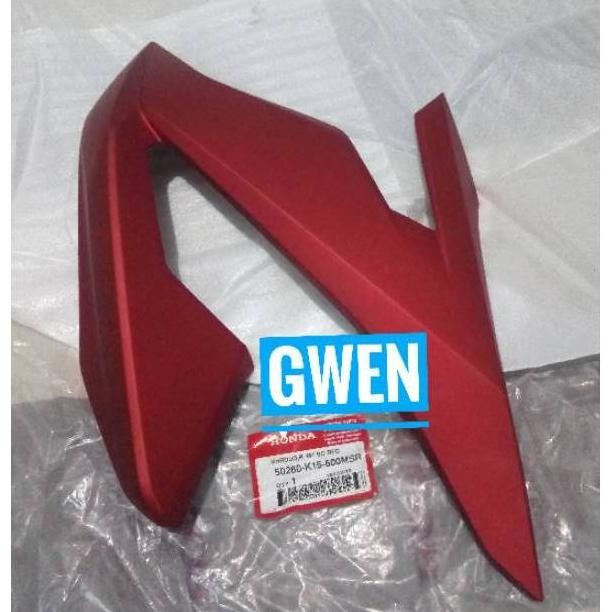 Shroud R Sayap Kug Tangki Kanan New CB150R CB 150 R StreetFire Led K15M Red Matte Merah Doff 50260K1